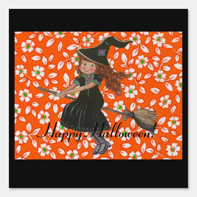 Little Witch Yard Sign (Front)