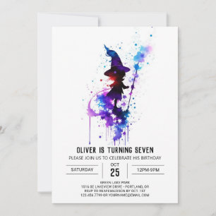 Little Wizard Custom Magical Birthday Invitation