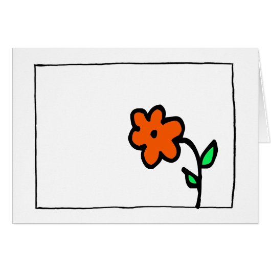 little wobblies doodle flower cards (Front Horizontal)