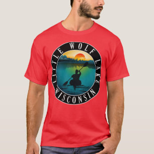Little Wolf Lake Wisconsin Kayaking T-Shirt