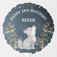 Little wolf themed birthday party printed