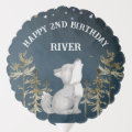 Little wolf themed birthday party printed balloon | Zazzle