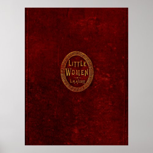 Little Women 1869 Book Cover  Poster