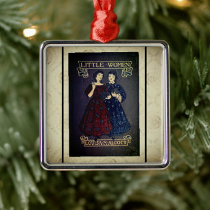Little Women Bookcover   Metal Ornament