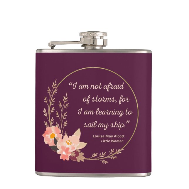 Little Women Quote I - Cute Style Flask (Front)
