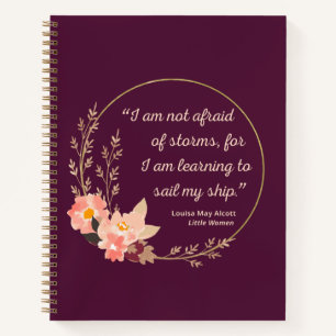 Little Women Quote I - Cute Style Notebook