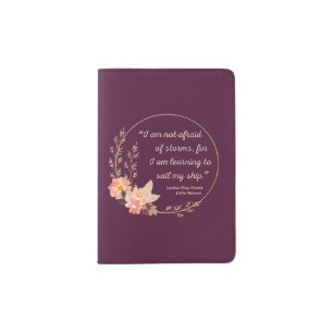 Little Women Quote I - Cute Style Passport Holder