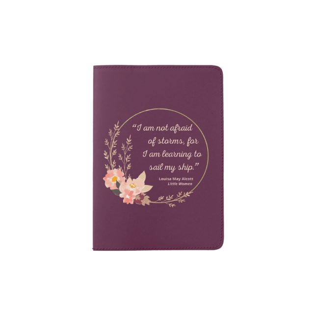 Little Women Quote I - Cute Style Passport Holder (Front)