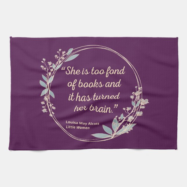 Little Women Quote II - Cute Style Kitchen Towel (Horizontal)