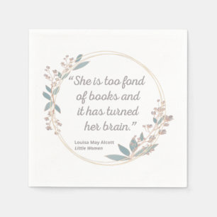 Little Women Quote II - Cute Style Napkins