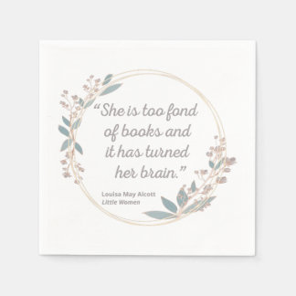 Little Women Quote II - Cute Style Napkins
