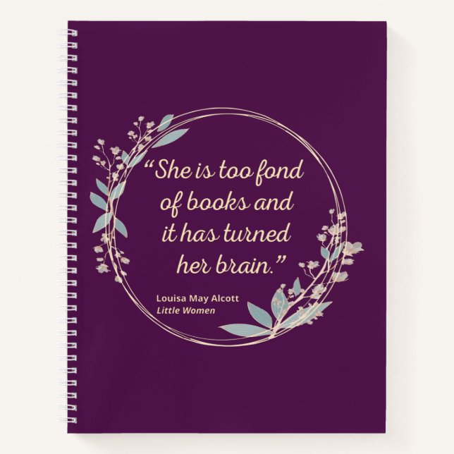 Little Women Quote II - Cute Style Notebook (Front)