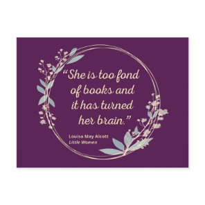 Little Women Quote II - Cute Style Postcard