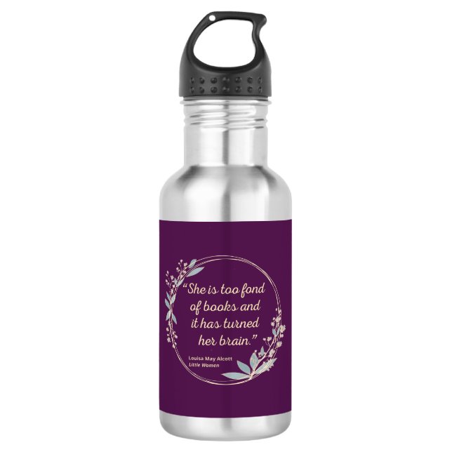Little Women Quote II - Cute Style Stainless Steel Water Bottle (Front)