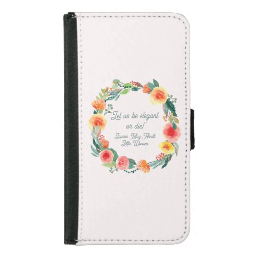 Little Women Quote Wallet Phone case