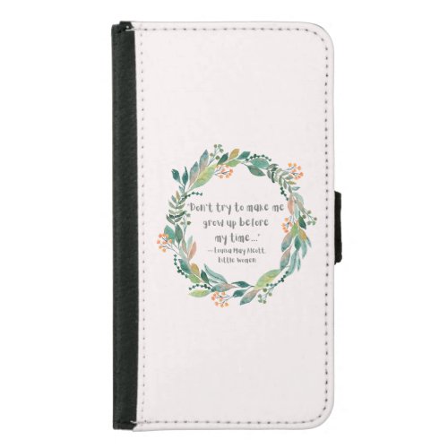 Little Women Quote Wallet Phone case