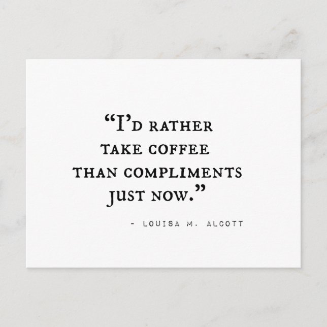 Little Women Quotes Postcard (Front)