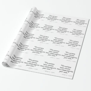 Little Women Quotes Wrapping Paper
