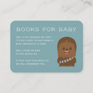 Little Wookieee Baby Shower - Books for Baby Enclosure Card