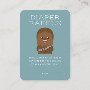 Little Wookieee Baby Shower - Diaper Raffle Enclosure Card