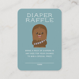 Little Wookieee Baby Shower - Diaper Raffle Enclosure Card