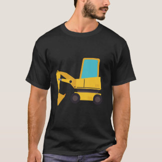 Little Worker Construction Orange Tractor T-Shirt
