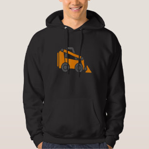 Little Worker Construction Skid Steer Loader Tract Hoodie