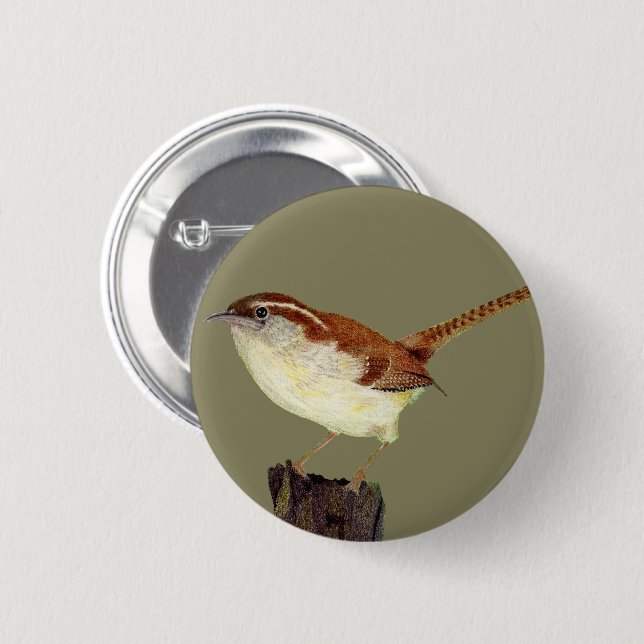 Little Wren Button (Front & Back)
