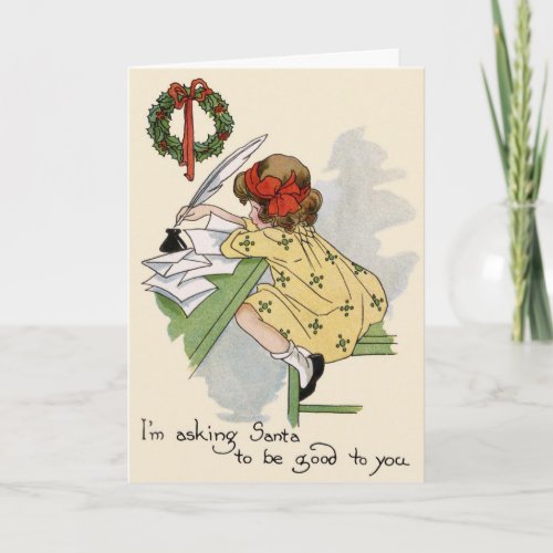 Little Writer Merry Christmas Card