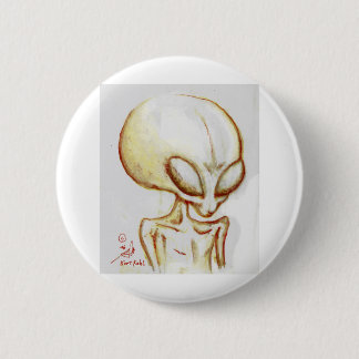 Little Yellow alien form -I am Number Four Button