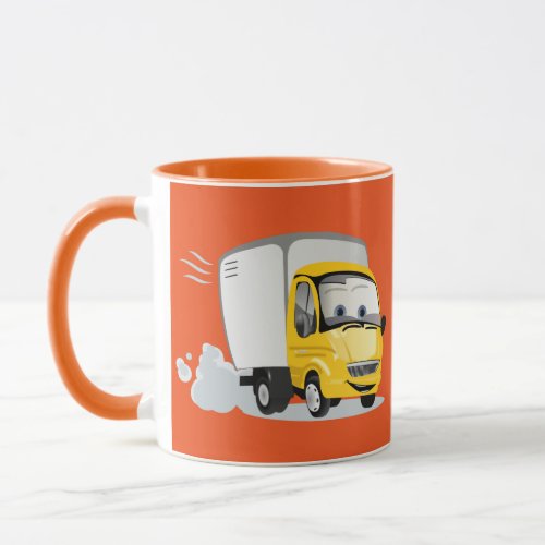 Little Yellow Cartoon Truck for Kids Mug