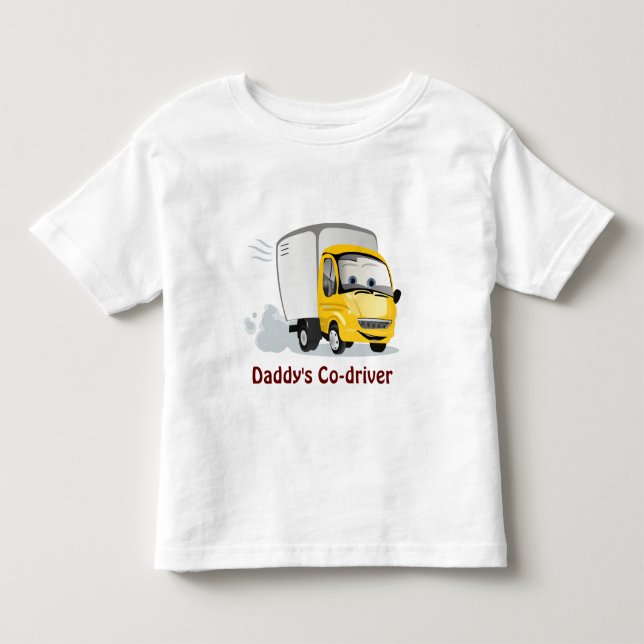 Little Yellow Cartoon Truck for Kids! Toddler T-shirt (Front)