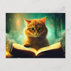 Little yellow cat postcard