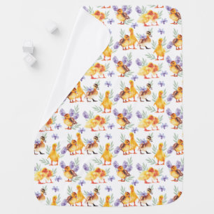 Little yellow ducks baby blanket