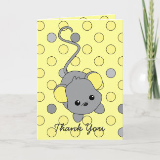 Little Yellow Ears Thank You Card