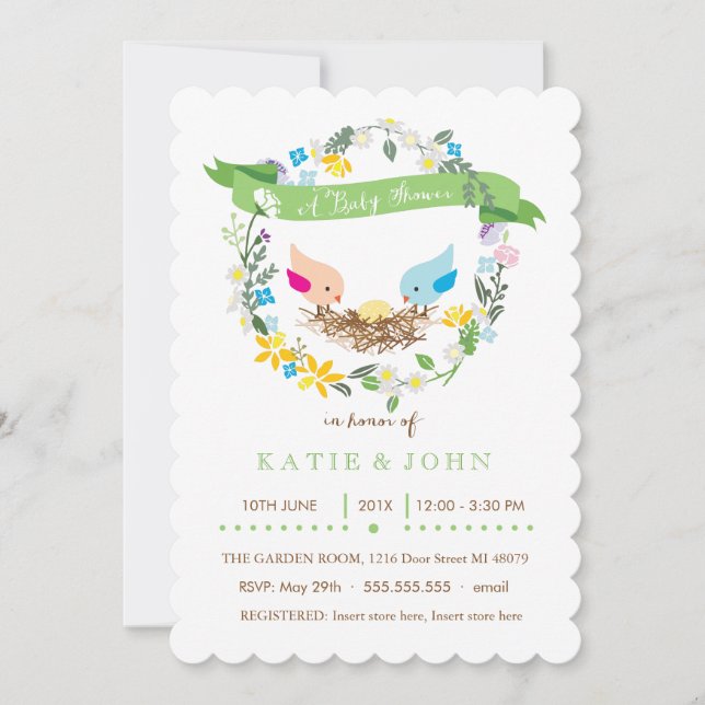 Little Yellow Egg  |  Neutral Baby Shower Invitation (Front)