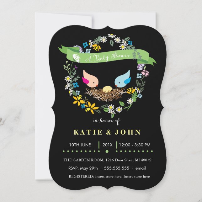 Little Yellow Egg  |  Neutral Baby Shower Invitation (Front)