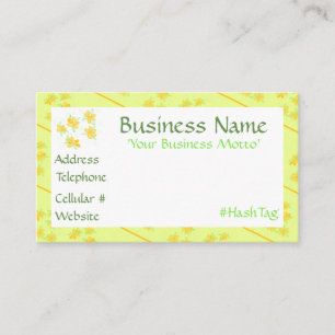 Little Yellow Flowered Business Card