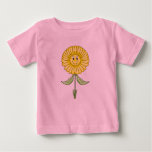 Little Yellow Petunia Baby Girl Tutu Body Suit Baby T-shirt at Zazzle