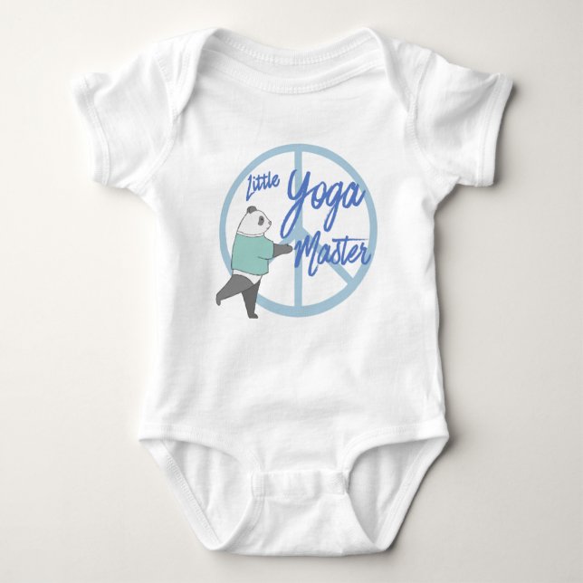 Little Yoga Master Baby Bodysuit (Front)