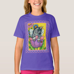 LITTLE ZEBO WHIMSYNICKER, ZEBRA UNICORN Fantasy T-Shirt