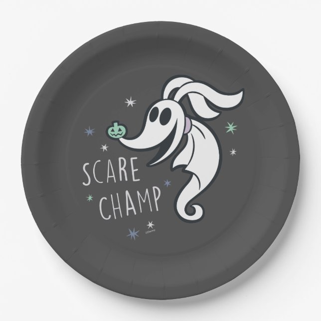 Little Zero - Scare Champ Paper Plates (Front)