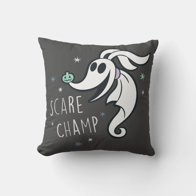 Little Zero - Scare Champ Throw Pillow (Front)