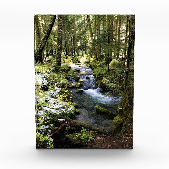 Little Zigzag River, Oregon Photo Block (Front)