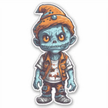 Little zombie in Halloween attire