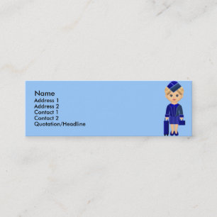 littleairhostess2, mini business card