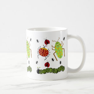 Littlebeane Bugs Insects  Ladybug Ant Caterpillar Coffee Mug