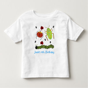 Littlebeane Bugs Insects  Ladybug Ant Caterpillar Toddler T-shirt
