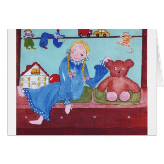 LittleGirl & TeddyBear Cards (Front Horizontal)
