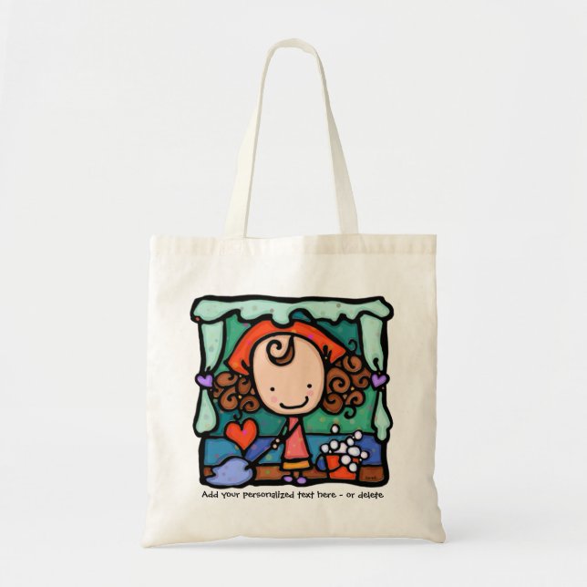 LittleGirlie cleans her house! TOTE (Front)